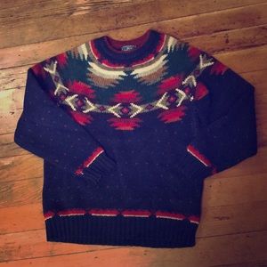 Woolrich mensL beautiful geometric wool sweater